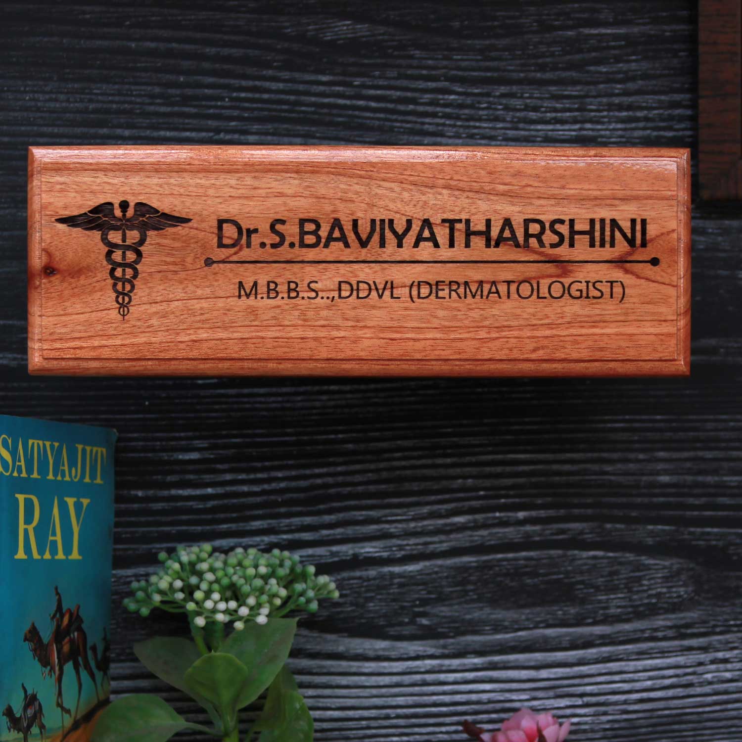 Customize Your Own Wooden Desk Nameplate - Image 11