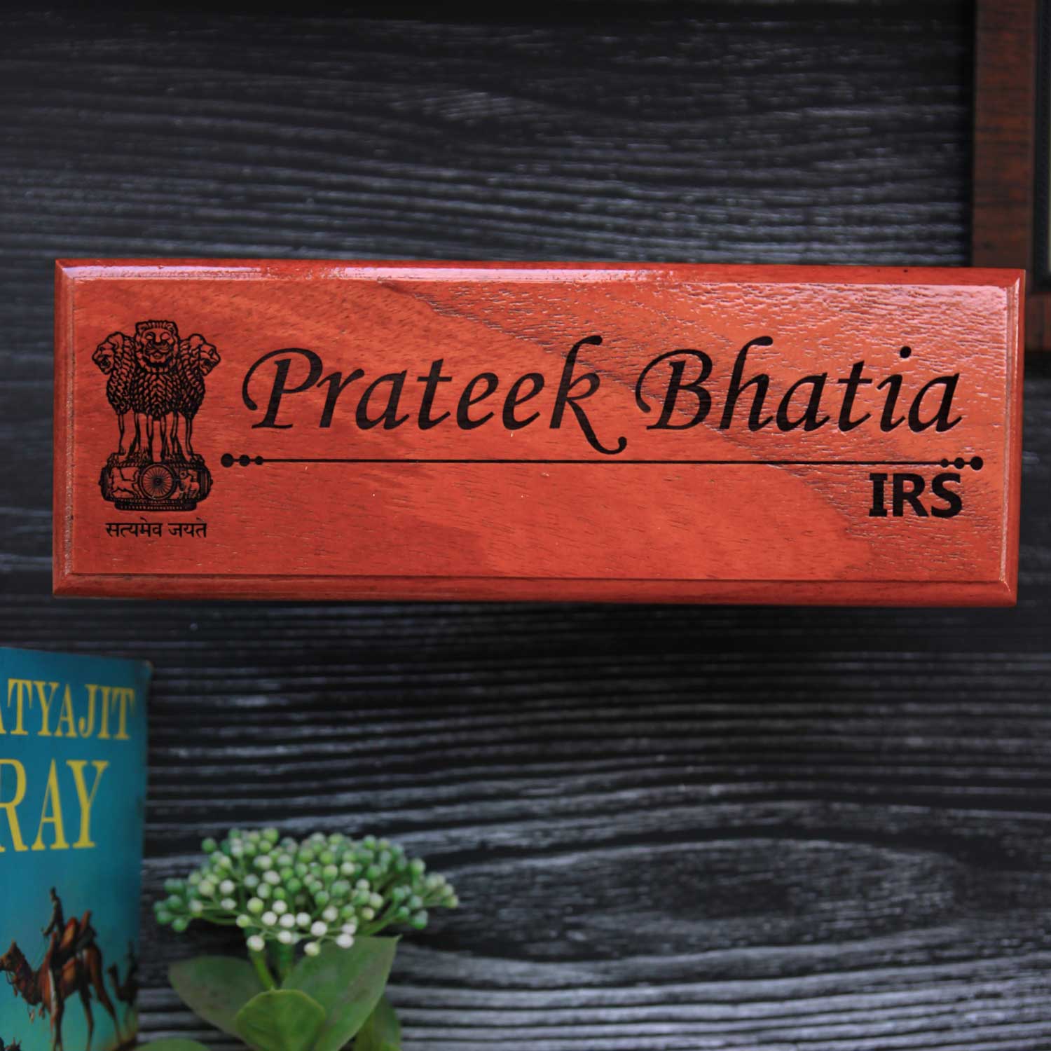 Customize Your Own Wooden Desk Nameplate - Image 7