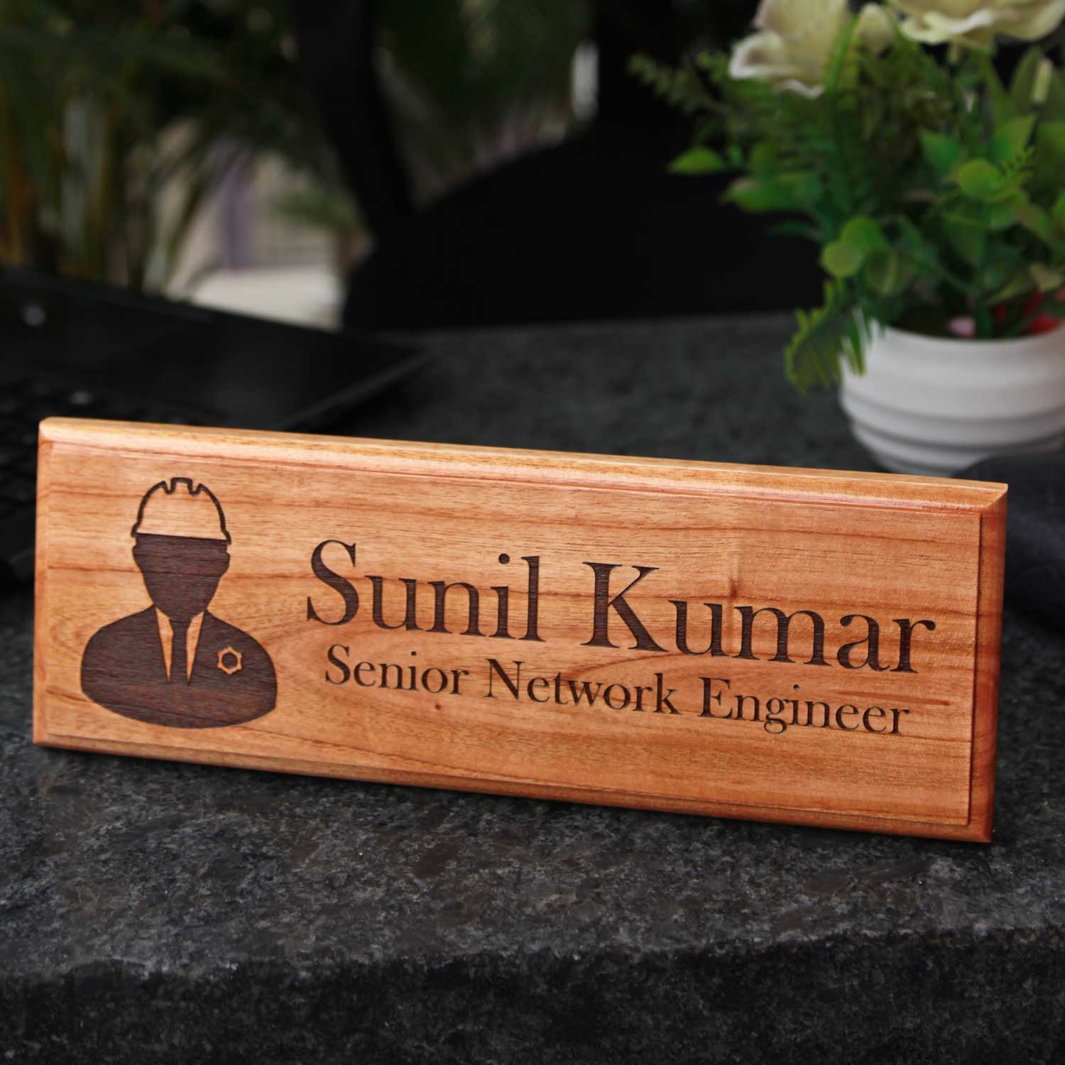 Customize Your Own Wooden Desk Nameplate - Image 8