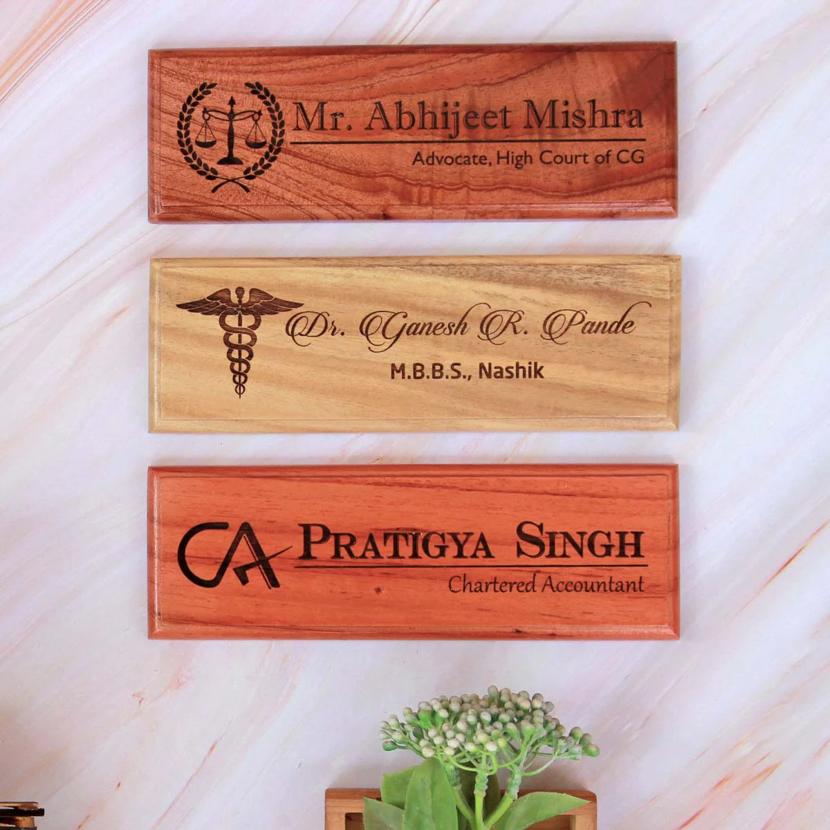Customize Your Own Wooden Desk Nameplate - Image 9