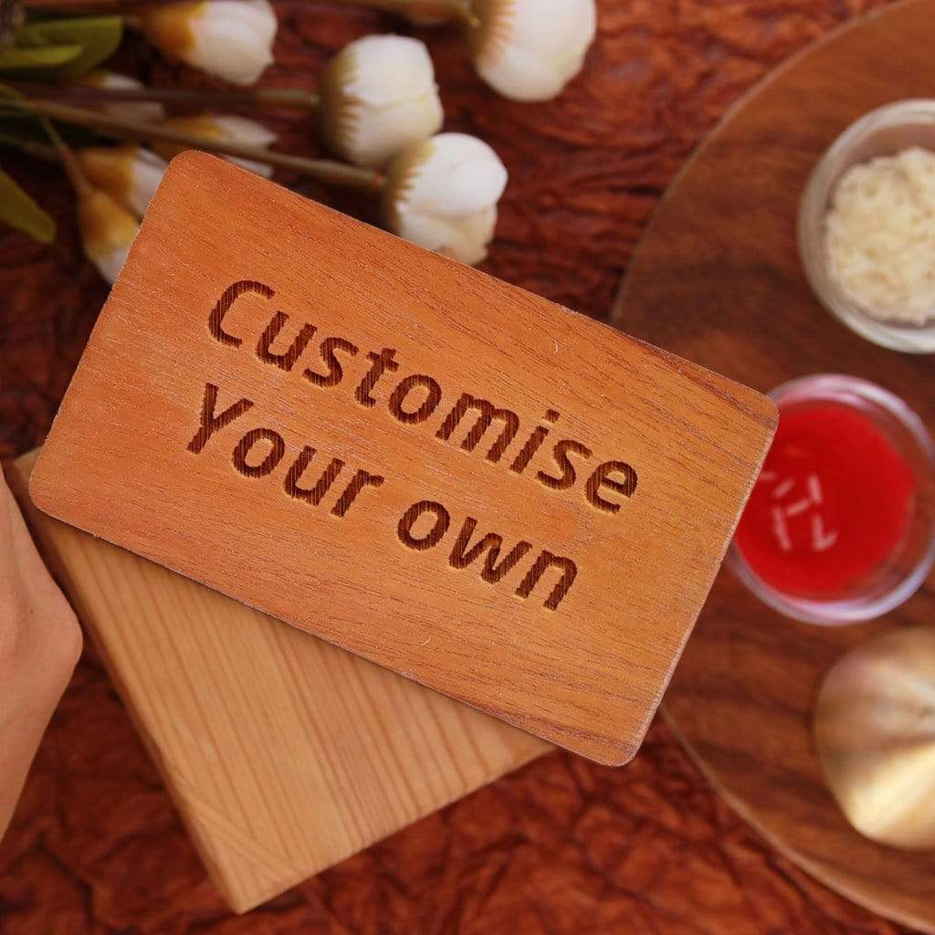 Customize Your Own Wooden Rakhi & Greeting Card - Set Of 3 - Image 7