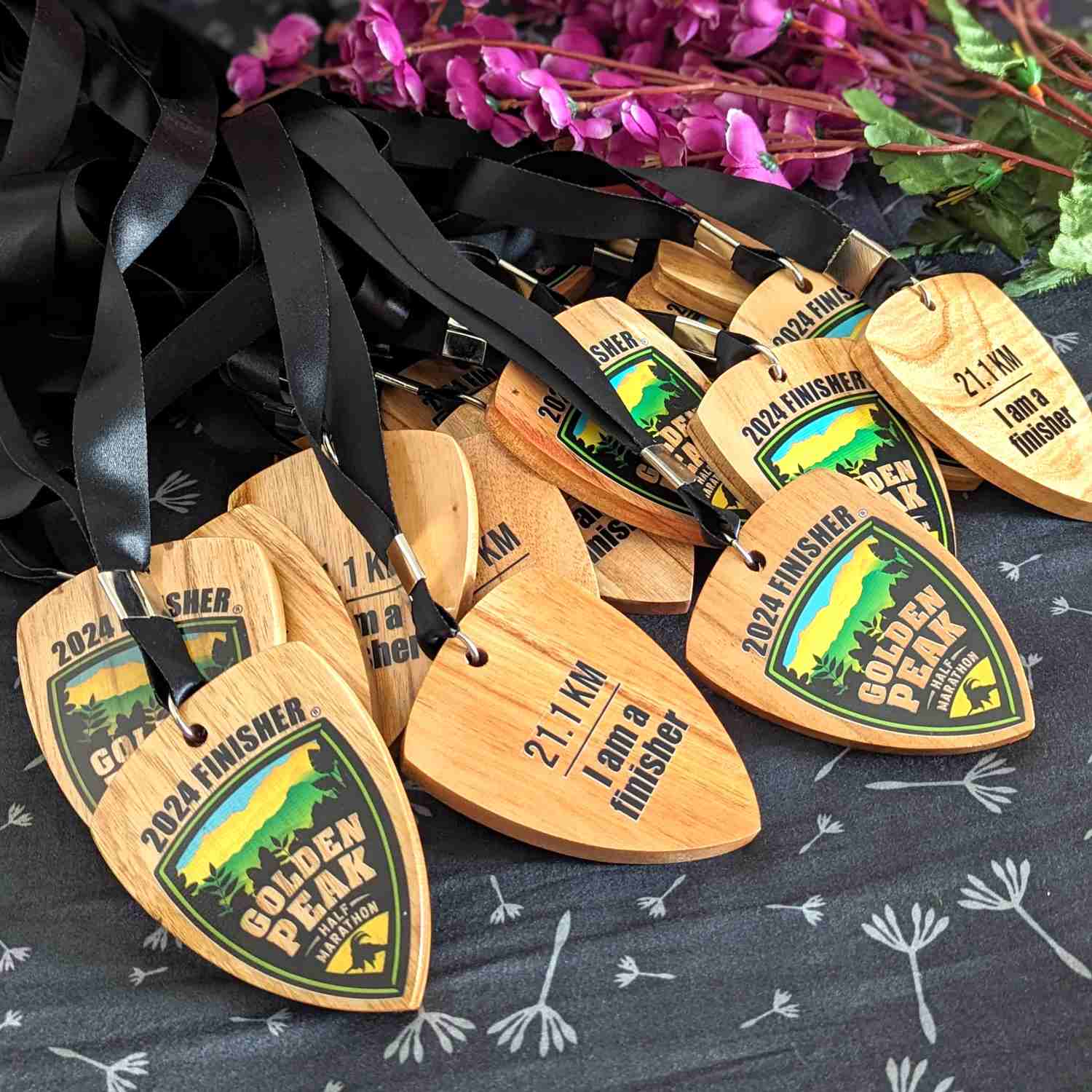 Customized Corporate Achievement Wooden Medals - Image 4
