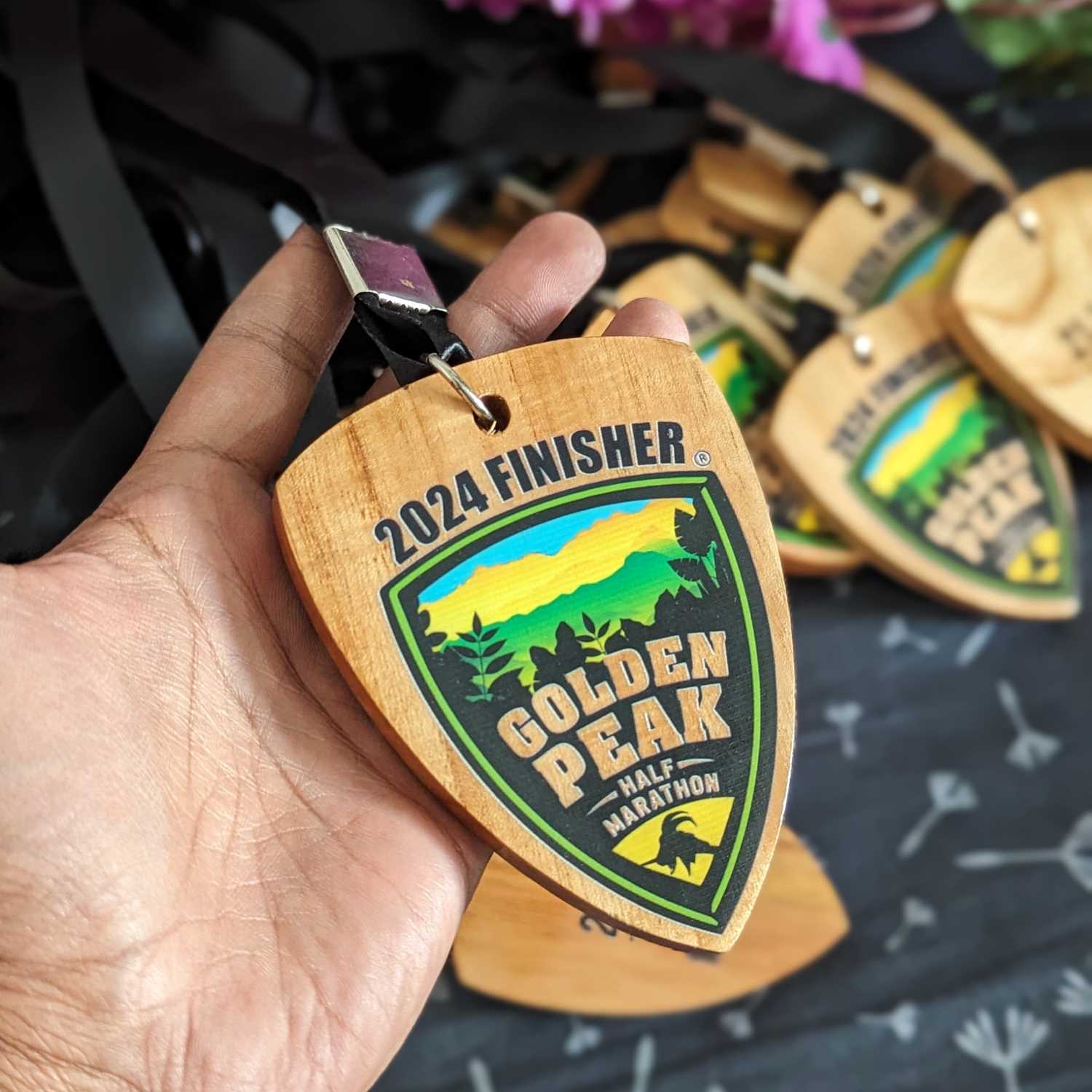 Customized Corporate Achievement Wooden Medals - Image 5
