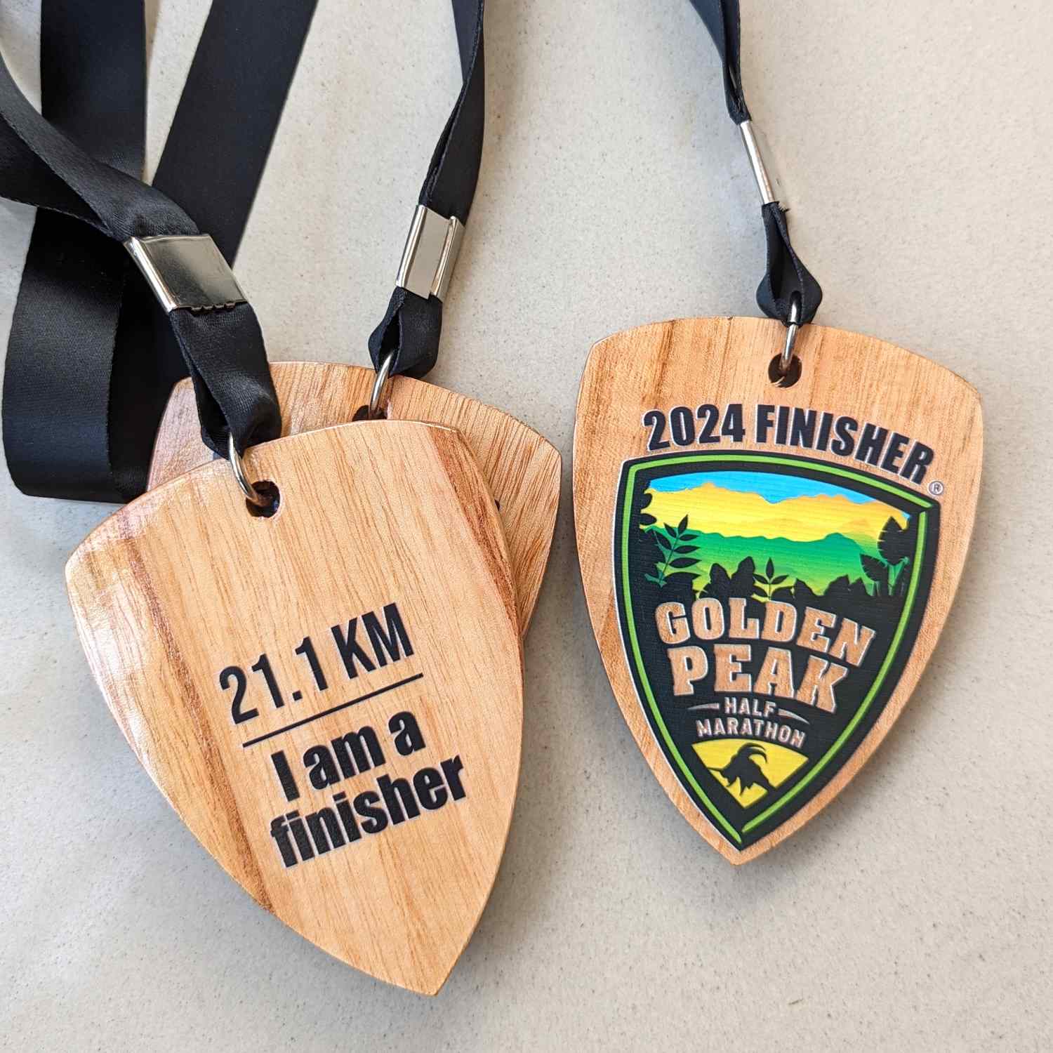 Customized Corporate Achievement Wooden Medals - Image 6
