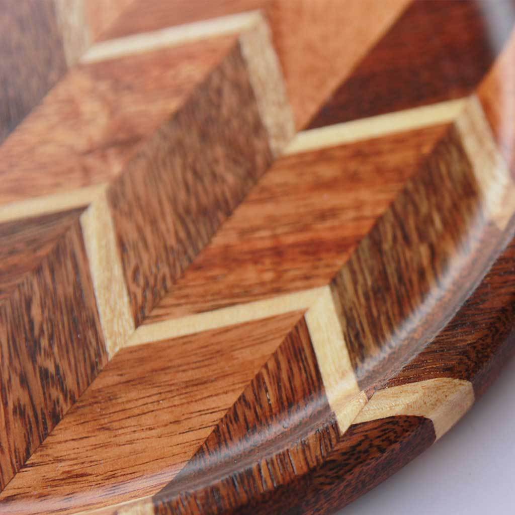 Diwali Mithai Wooden Round Tray - Image 4
