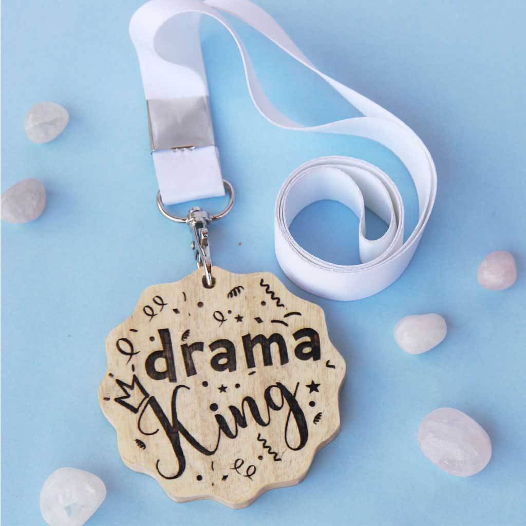 Drama Queen /King Wooden Medal - Image 3