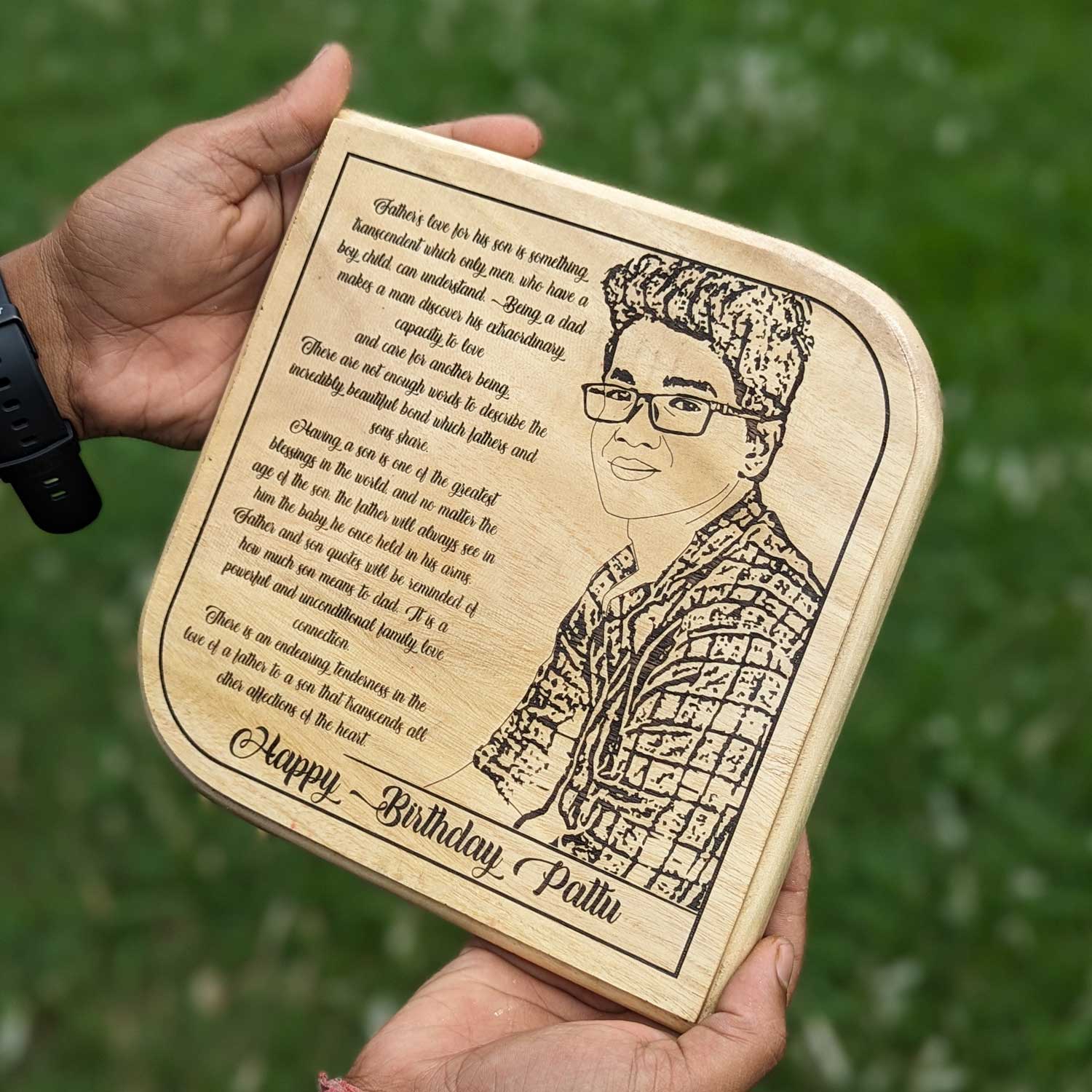 Engraved Wood Plaque For Friend's Birthday | Personalized Best Friend Gift - Image 12