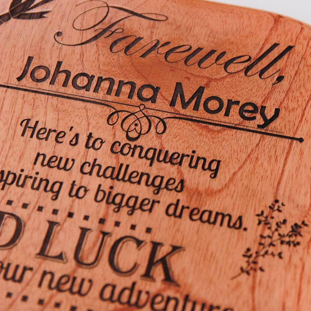 Farewell Wooden Award Plaque - Image 4