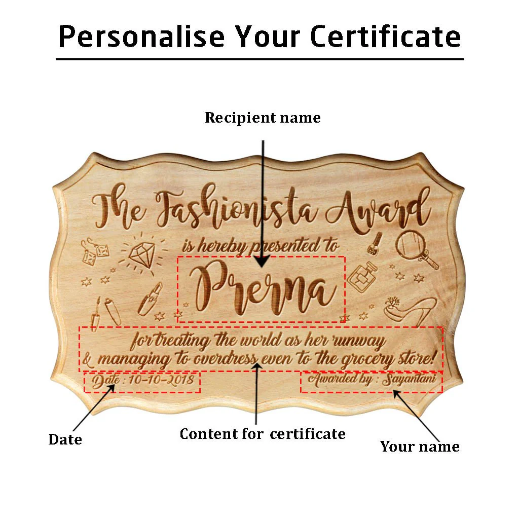 The Fashionista Award Certificate - Image 3