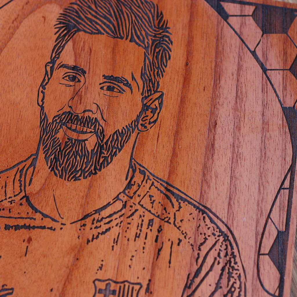 Lionel Messi Carved Wooden Poster - Image 4