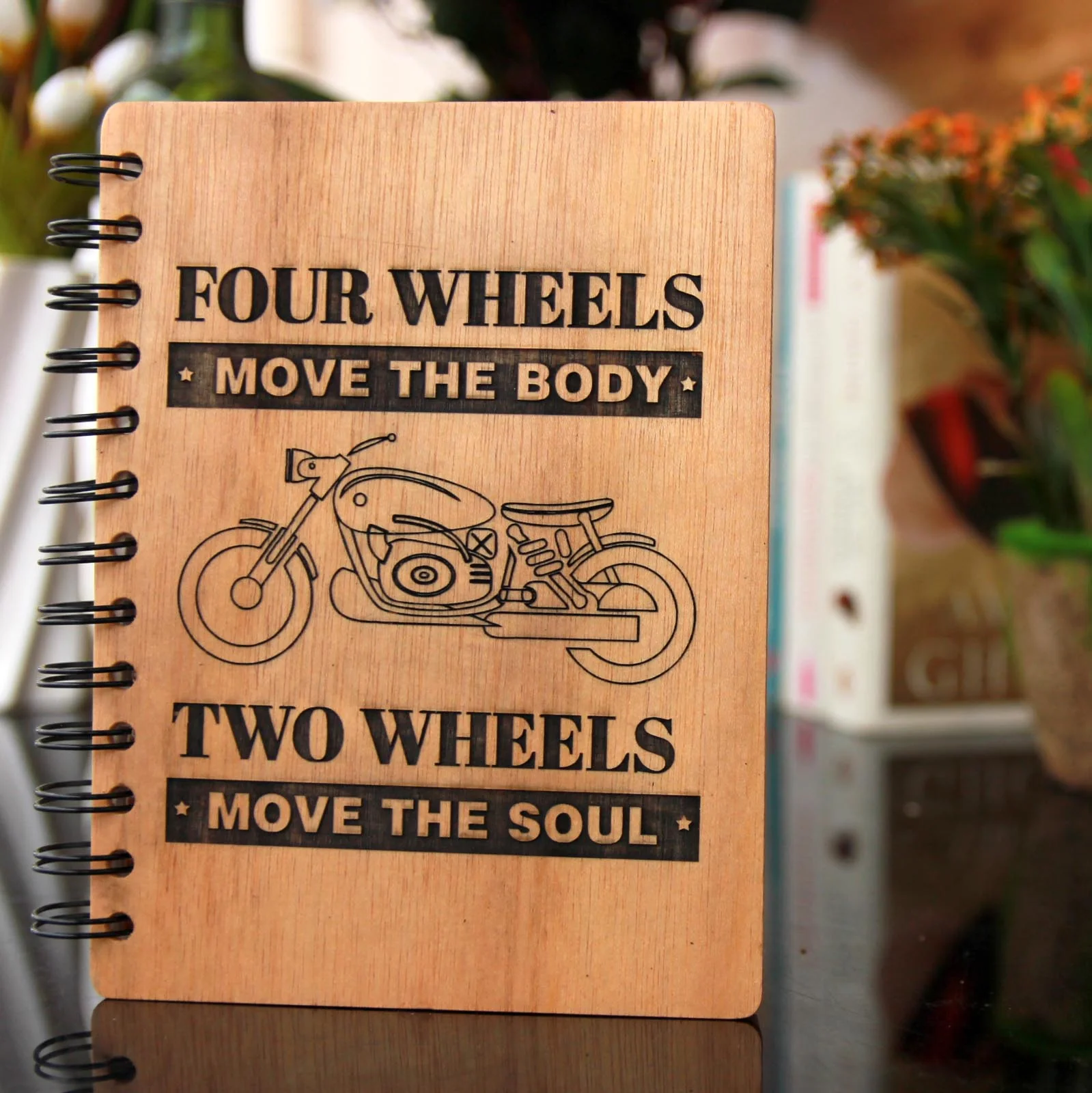 Two wheels move the soul Personalized Travel Journal | Gift for Bikers - Image 3