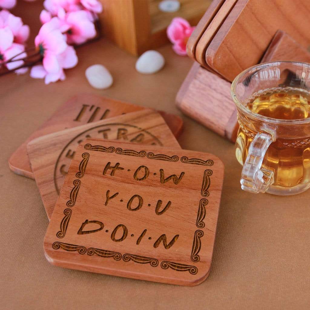 F.R.I.E.N.D.S Coasters - Wooden Coaster Set - Image 4