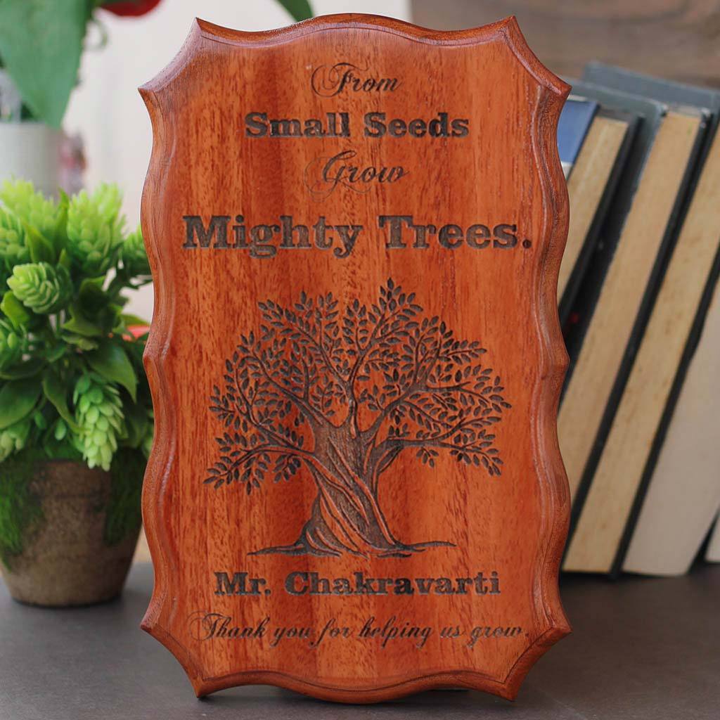 From Small Seeds Grow Mighty Trees Custom Wood Sign - Image 2