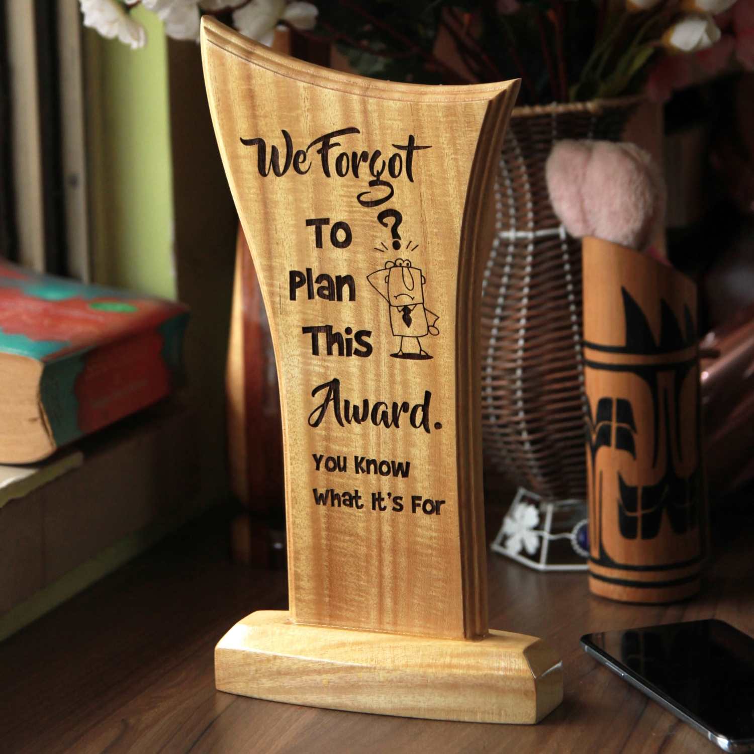 Funny Wooden Standee Award for Your Office Team | Customized Trophies - Image 13