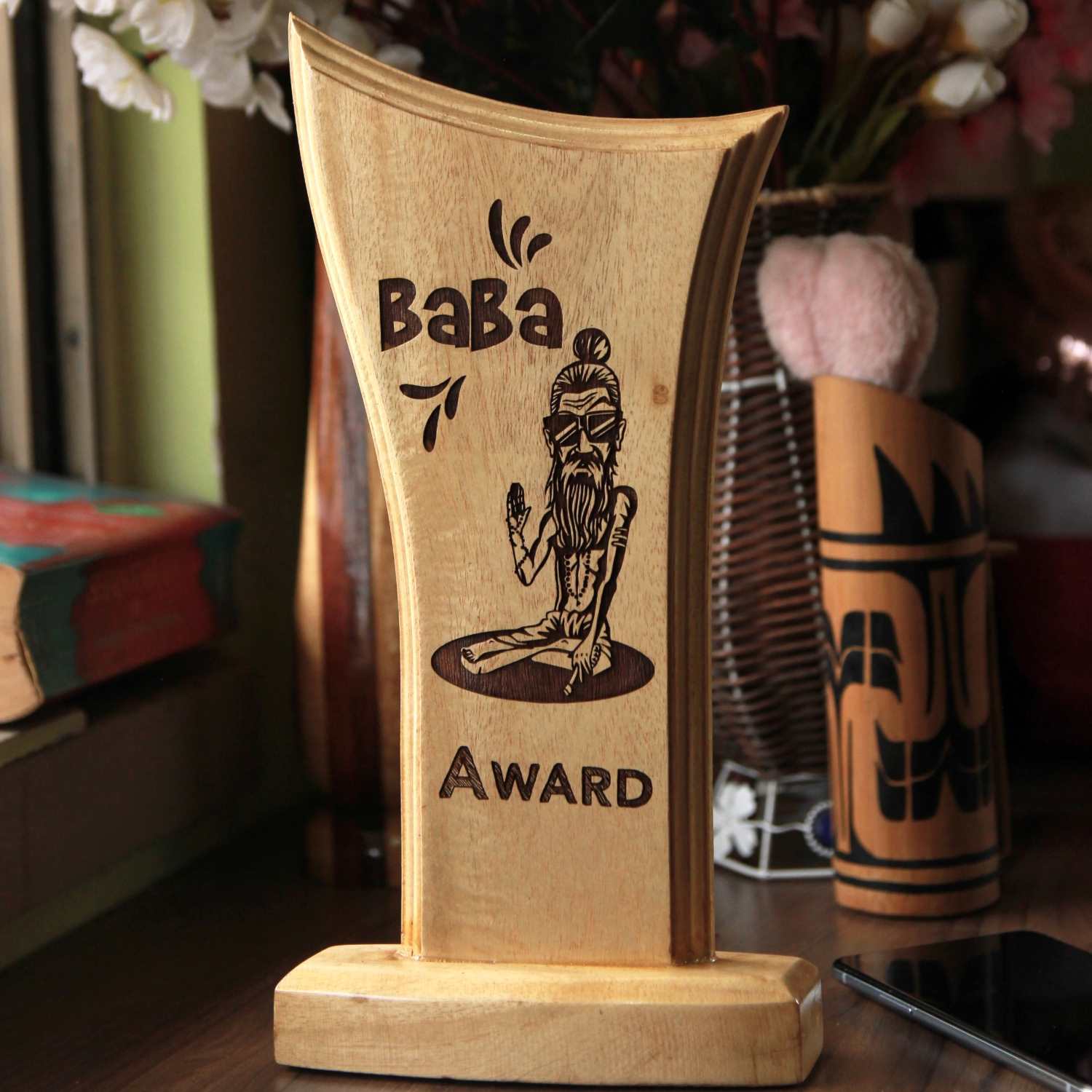 Funny Wooden Standee Award for Your Office Team | Customized Trophies - Image 2