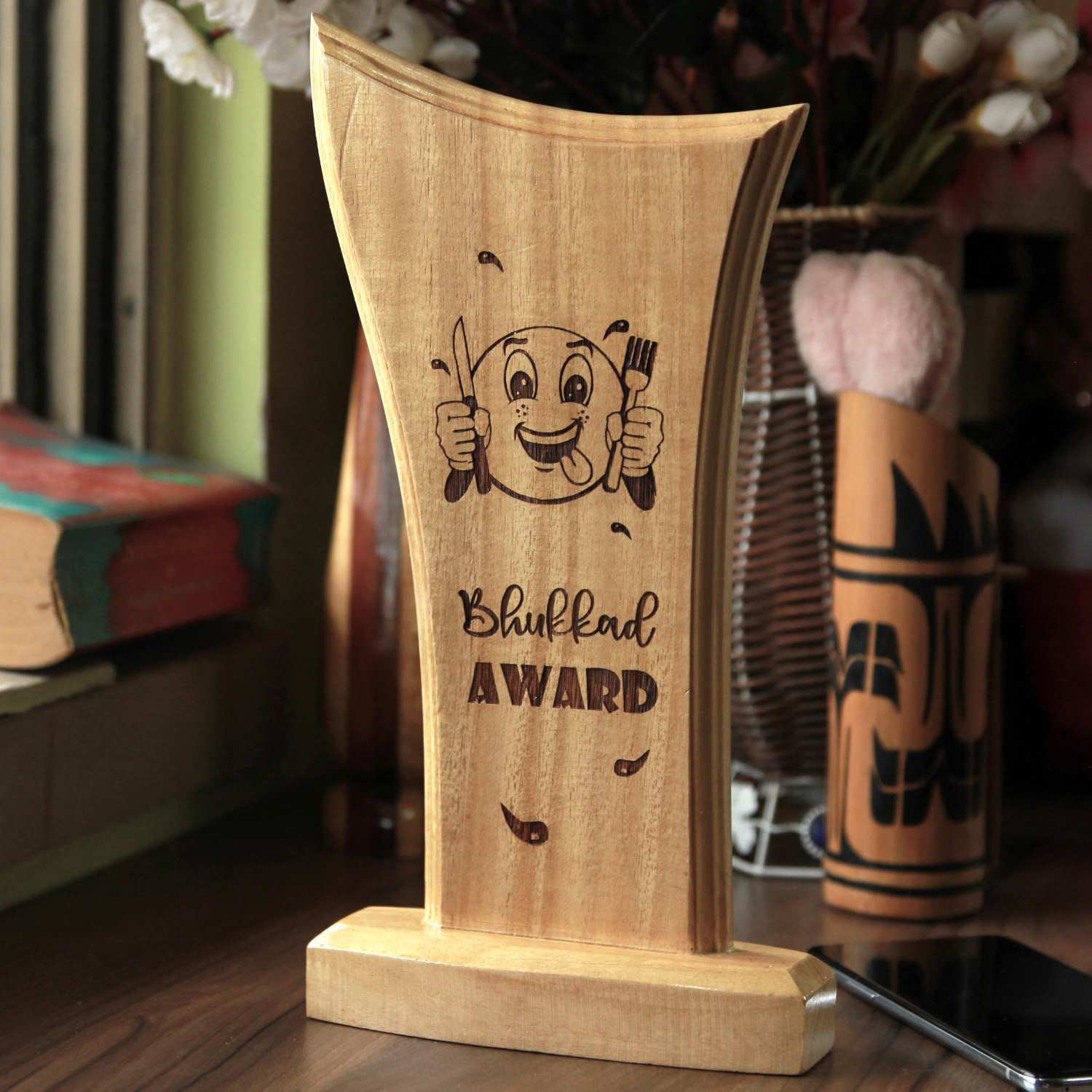 Funny Wooden Standee Award for Your Office Team | Customized Trophies - Image 3
