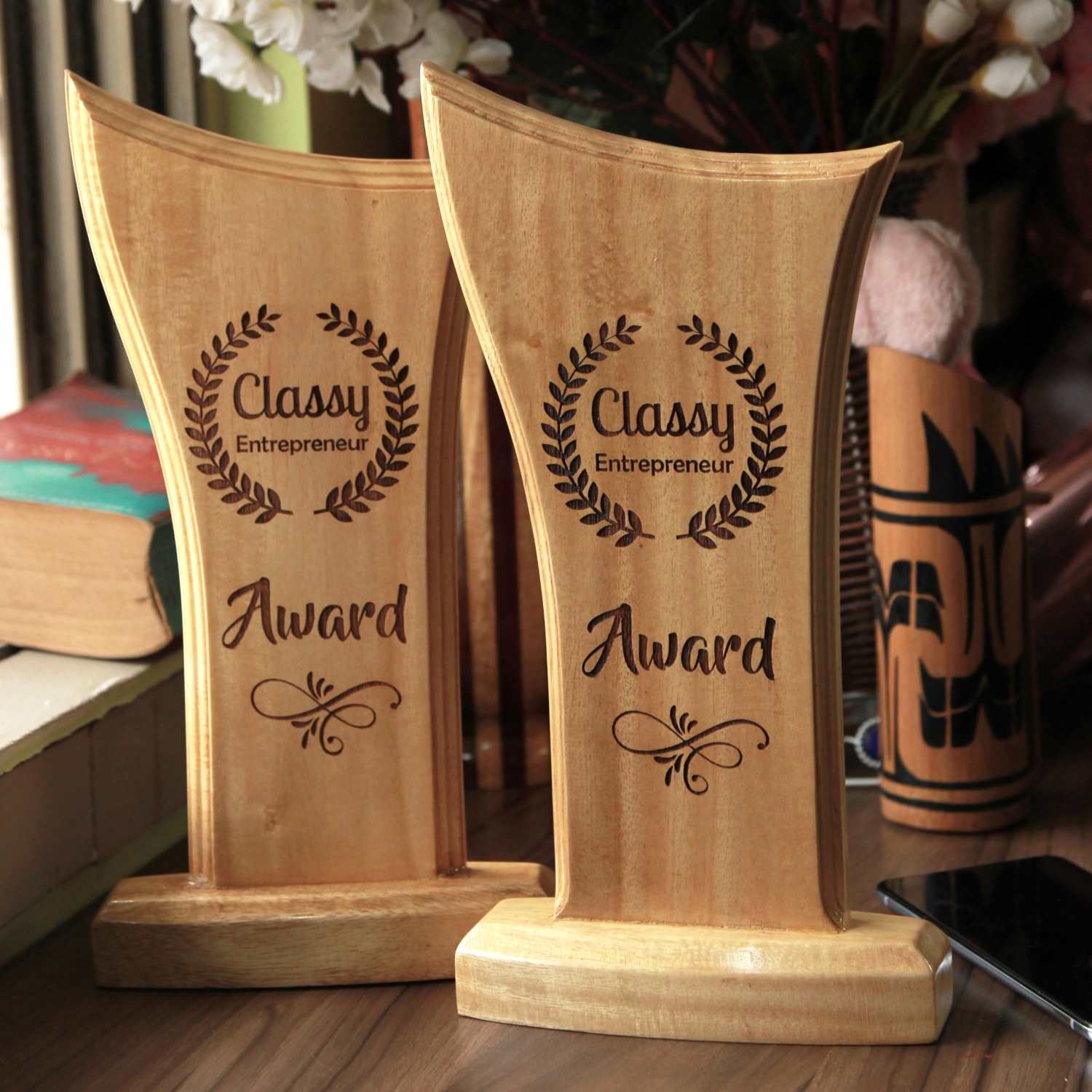 Funny Wooden Standee Award for Your Office Team | Customized Trophies - Image 4
