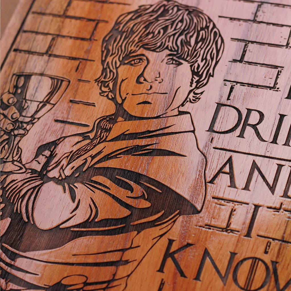 Game of Thrones: Tyrion Lannister Carved Wooden Poster - Image 2