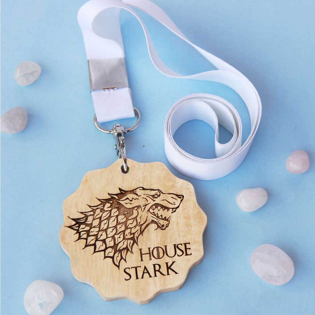 Game Of Thrones: House Stark, Lannister, Targaryen Wooden Medal