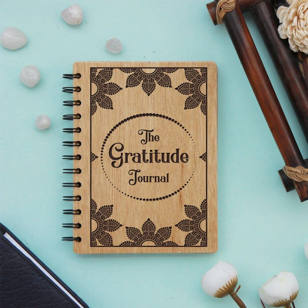 The Gratitude Journal - Personalized Wooden Notebook - Image 2