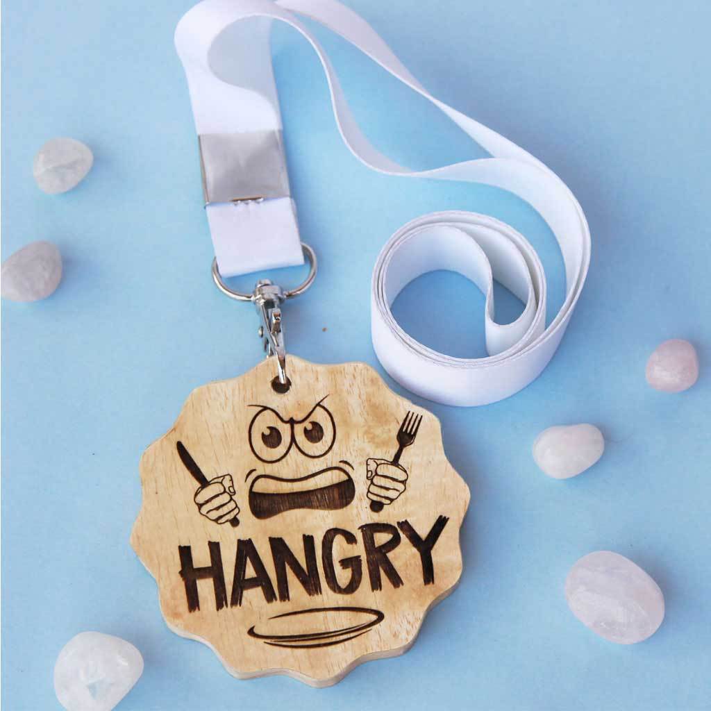 Hangry Wooden Medal