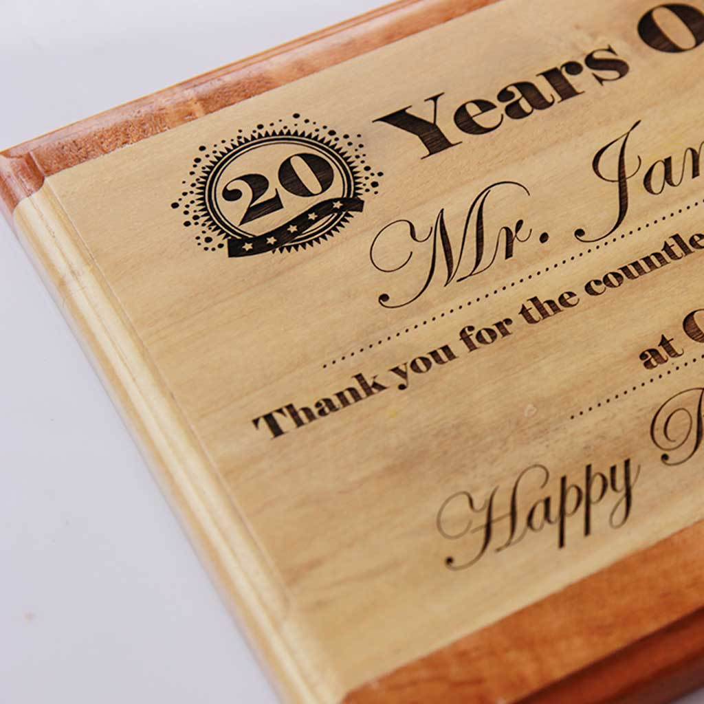 Happy Retirement Wooden Award Plaque - Image 4