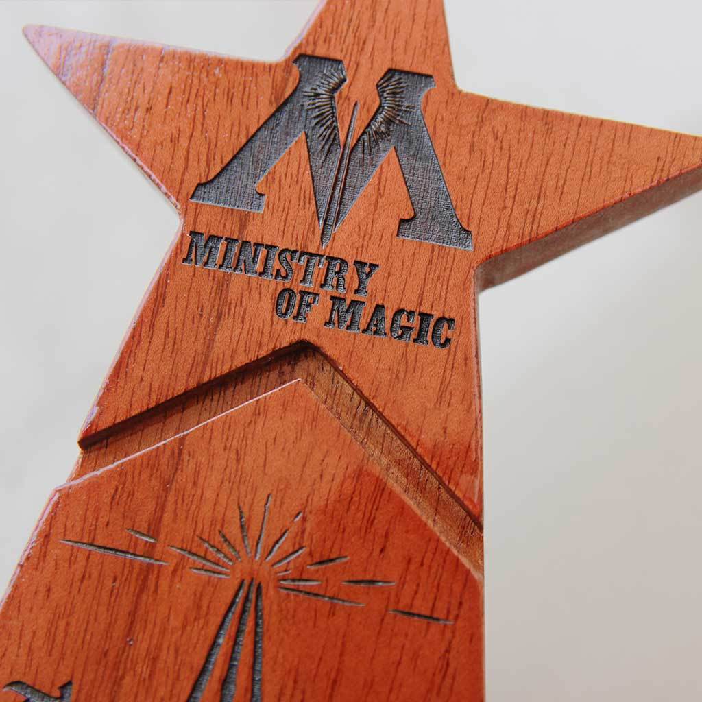 Harry Potter : The Wizarding Wonder Wooden Star Trophy - Image 3