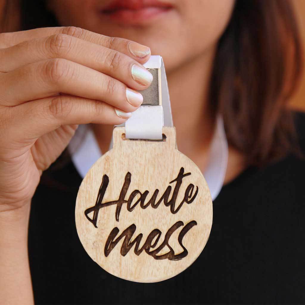 Haute Mess Wooden Medal - Image 2