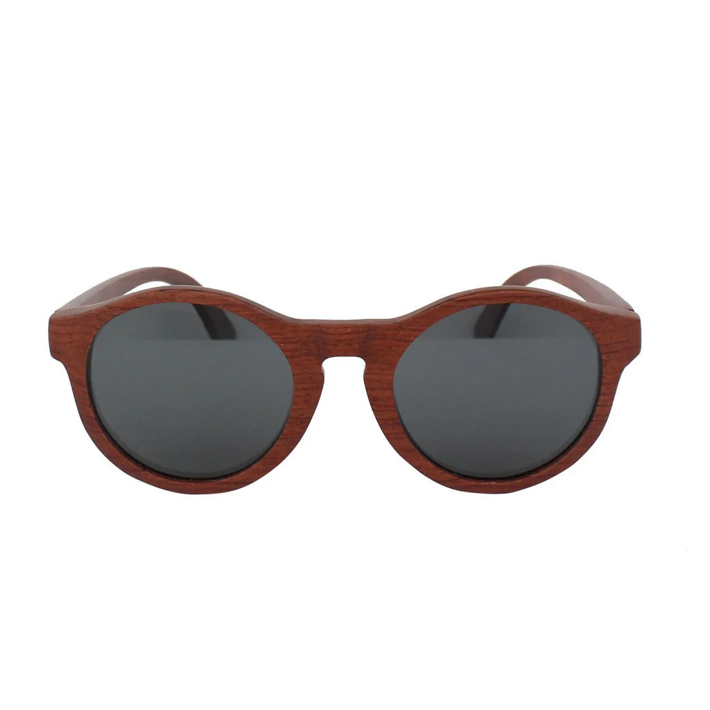 The Hipster - rosewood round sunglasses - Image 4