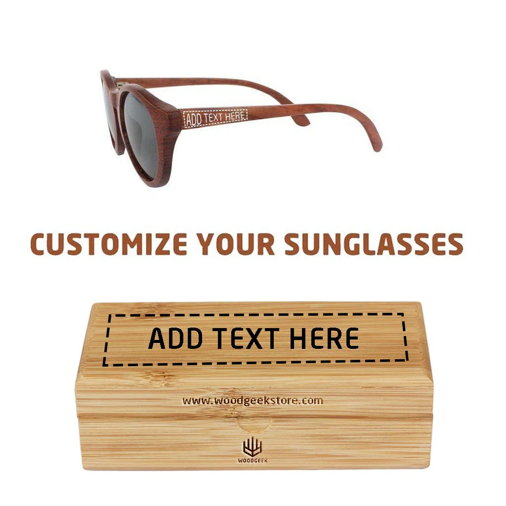 The Hipster - rosewood round sunglasses - Image 5