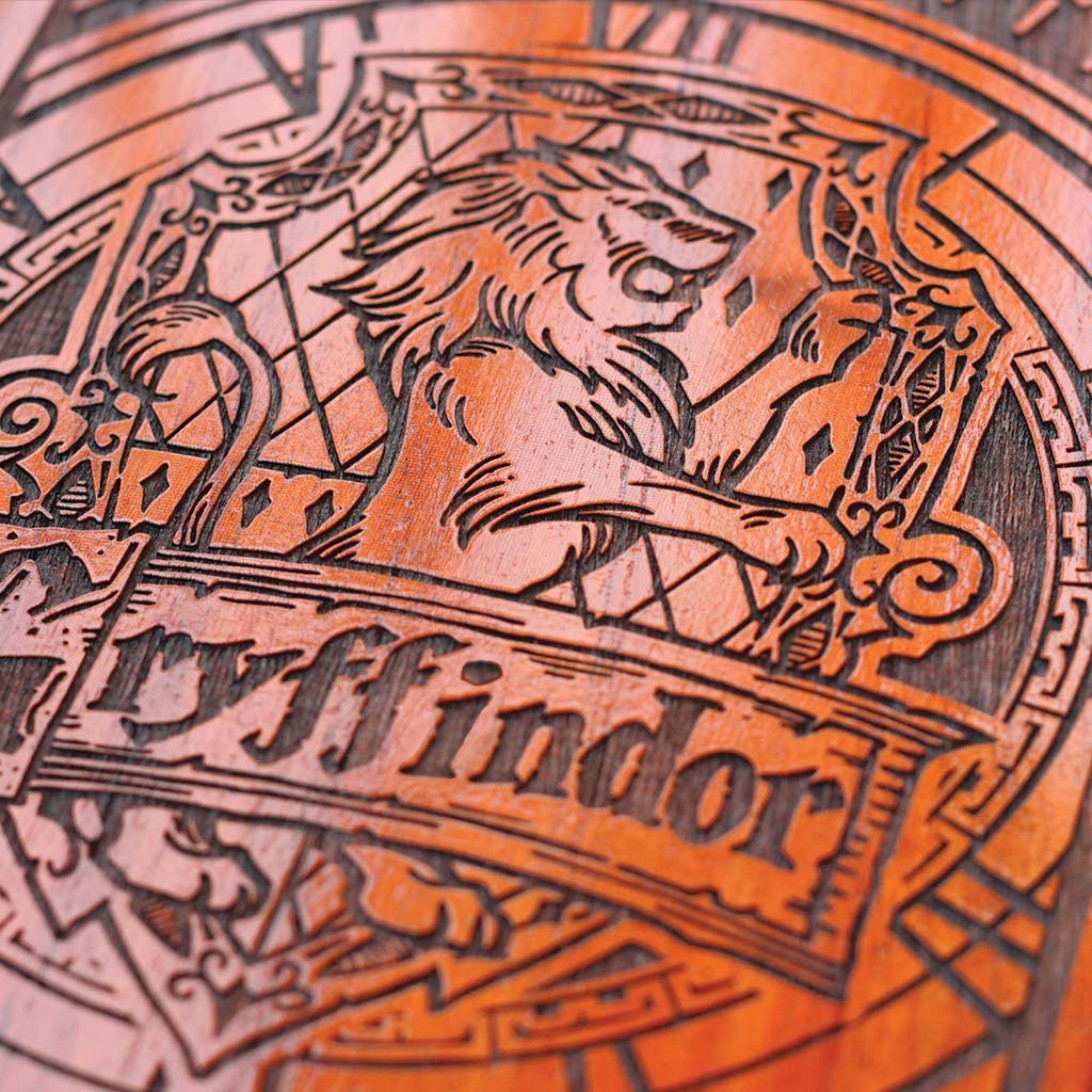 Hogwarts House Logos Carved Wooden Poster - Image 5
