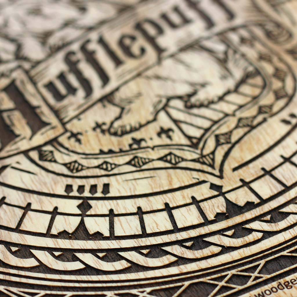 Hogwarts House Logos Carved Wooden Poster - Image 6