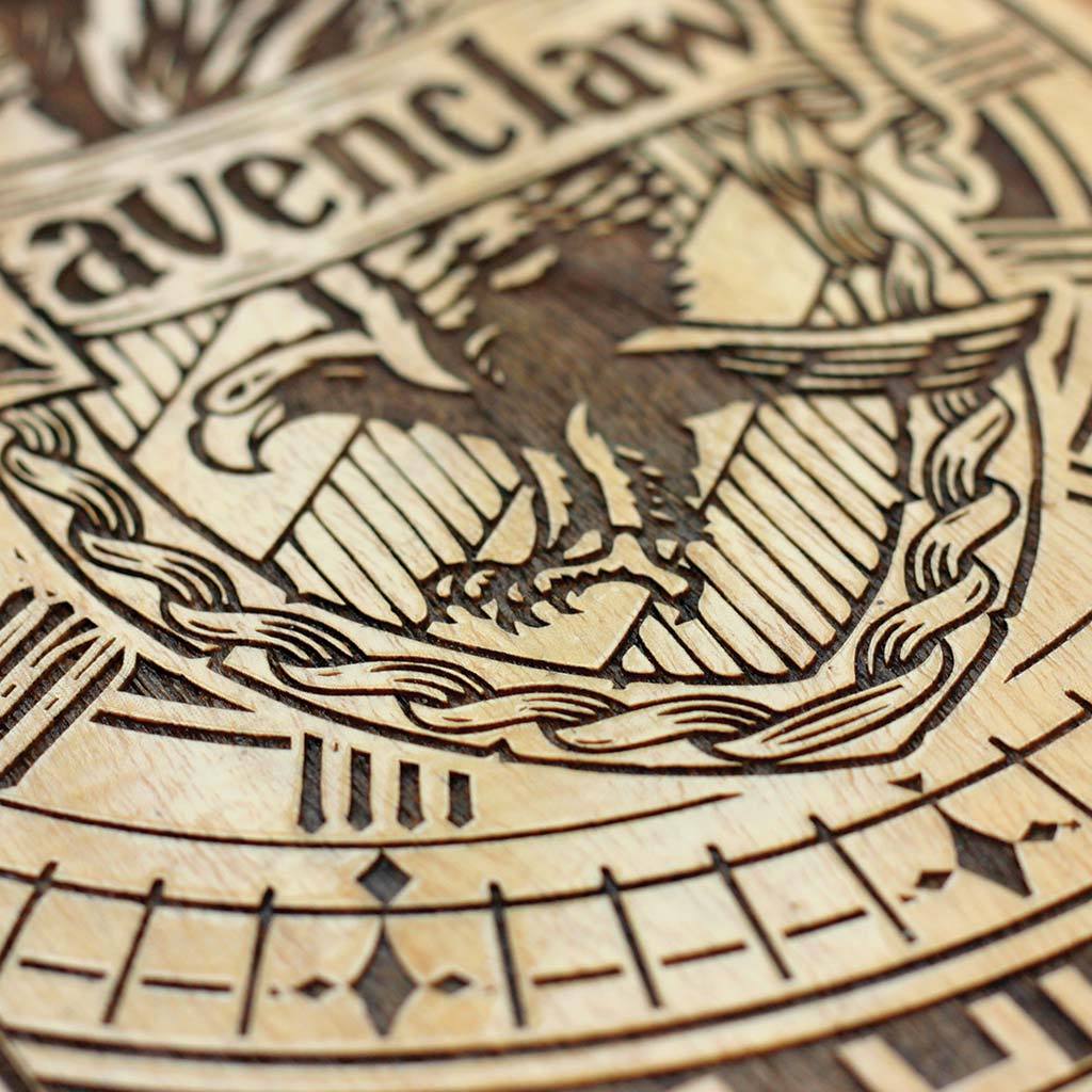 Hogwarts House Logos Carved Wooden Poster - Image 8
