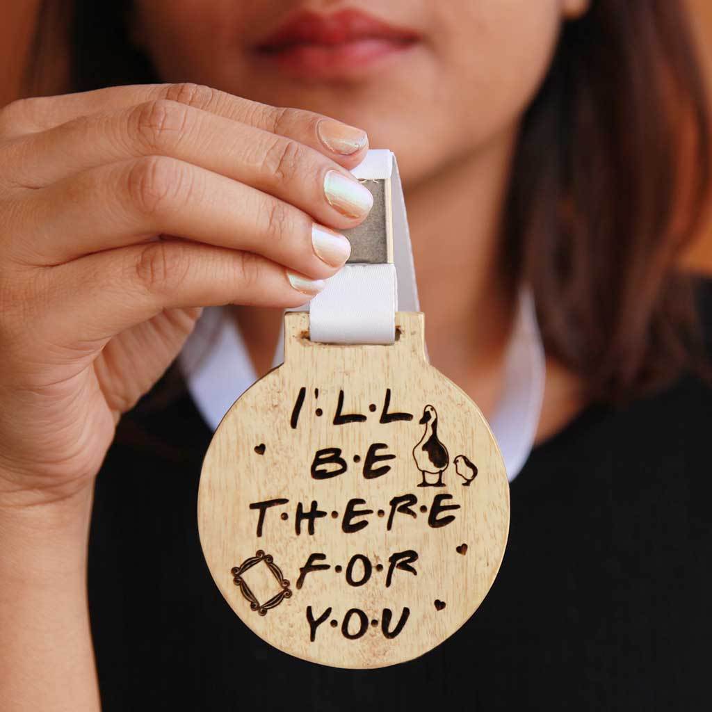 I'll Be There For You - Wooden Medal - Image 2