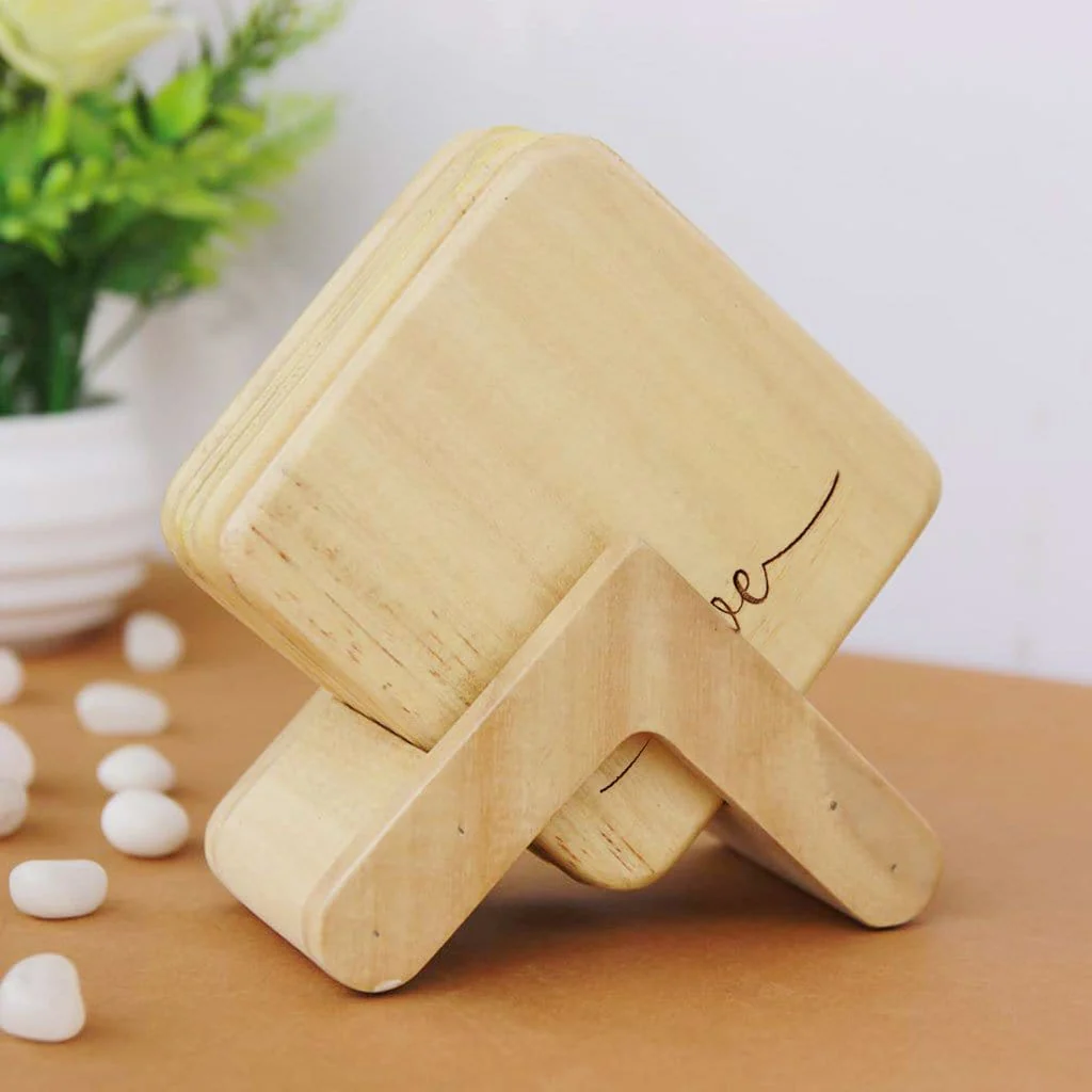 Inspirational Coasters - Wooden Coaster Set With Holder - Image 6