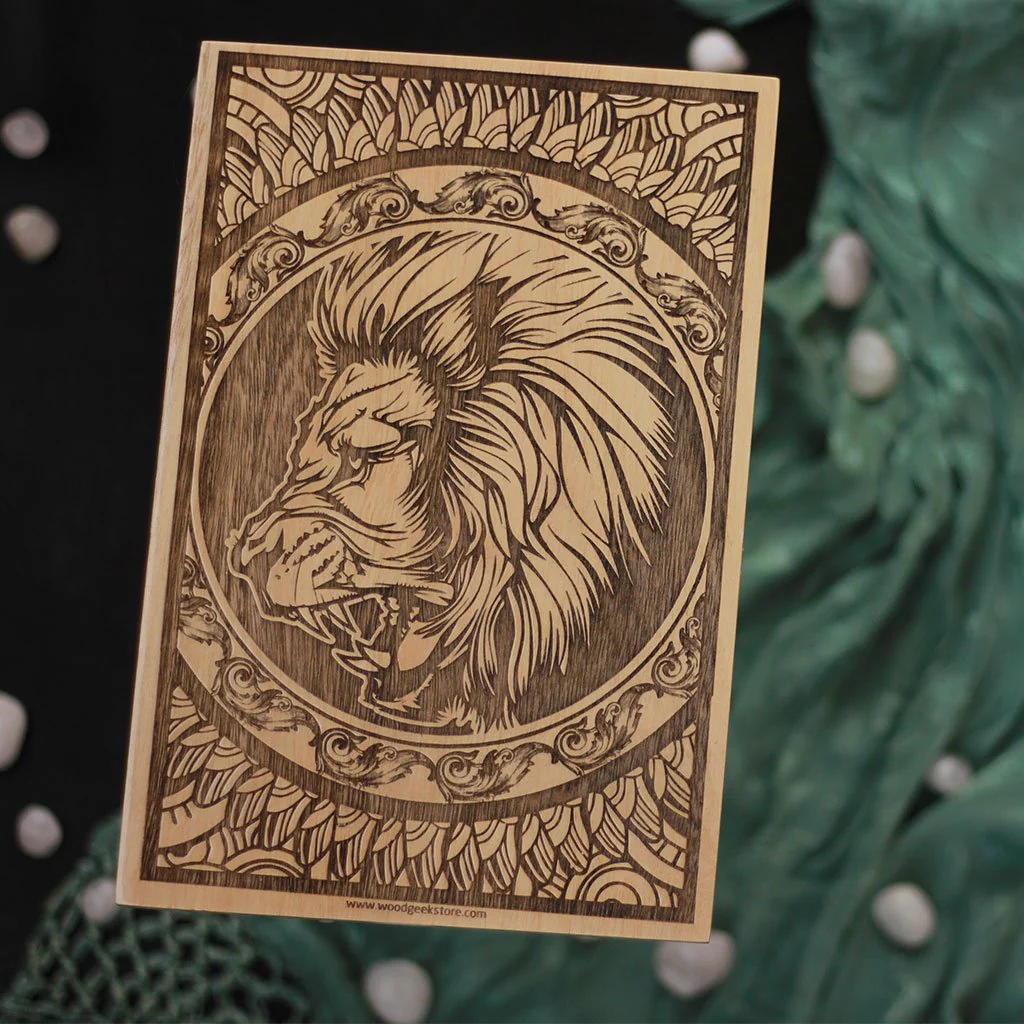 Leo The Lion Carved Wooden Poster - Image 3