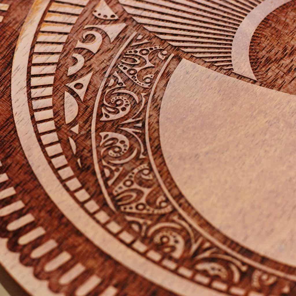 Happy Diwali Light of the World Carved Wooden Poster - Image 3