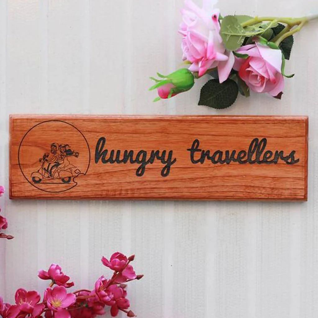 Logo Engraved Wooden Nameplate - Image 4
