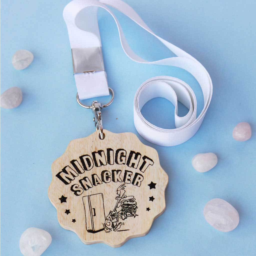 Midnight Snacker Wooden Medal