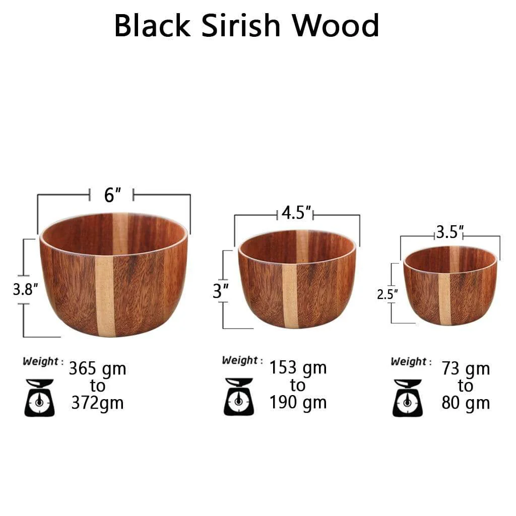 Mixing bowl & Serving bowl | Wood Turned Bowls - Set of 6 | Handmade - Image 10