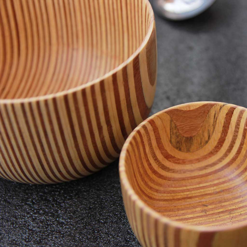 Mixing bowl & Serving bowl | Wood Turned Bowls - Set of 6 | Handmade - Image 8