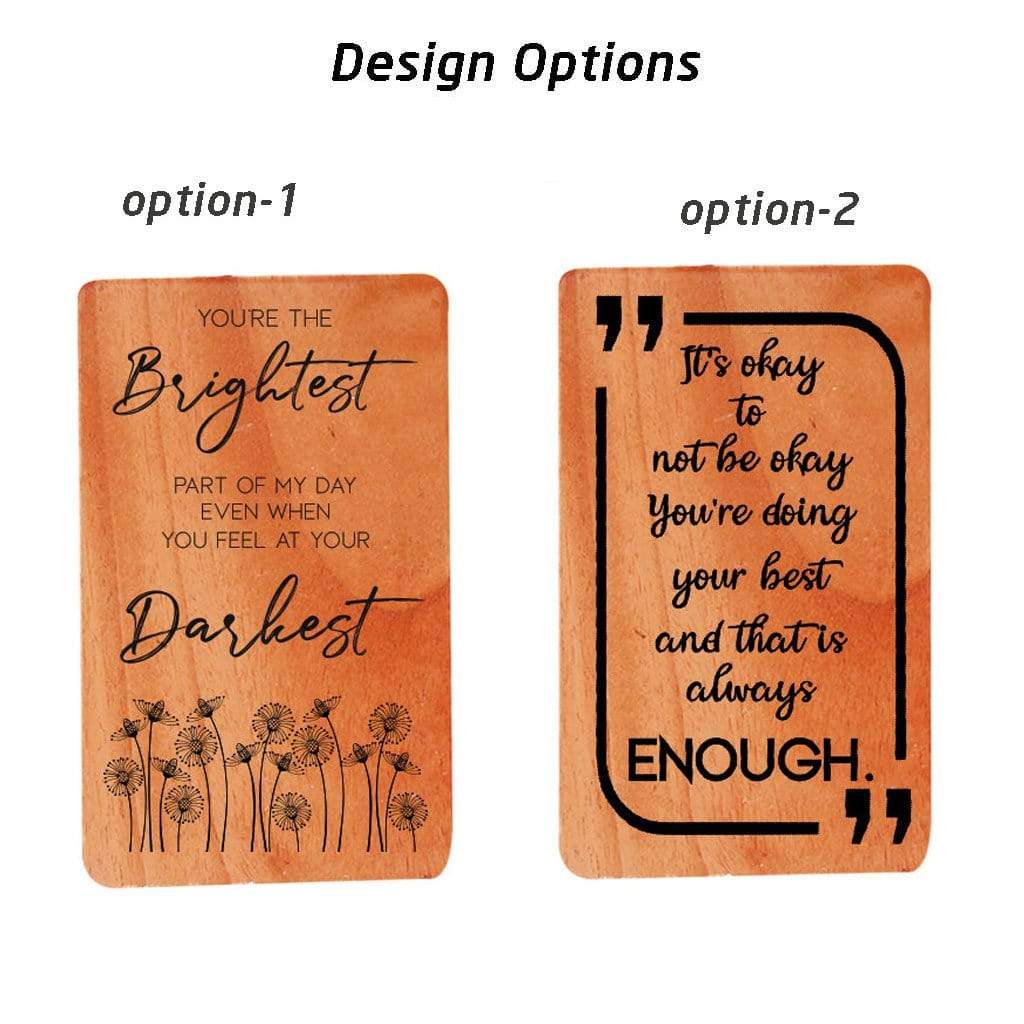 Motivational Cards & Encouragement Cards: Set Of Personalized Wooden Cards - Image 4