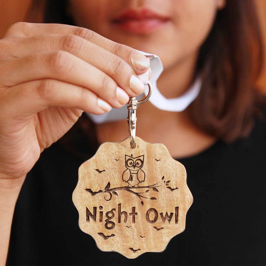 Night Owl Wooden Medal - Image 2