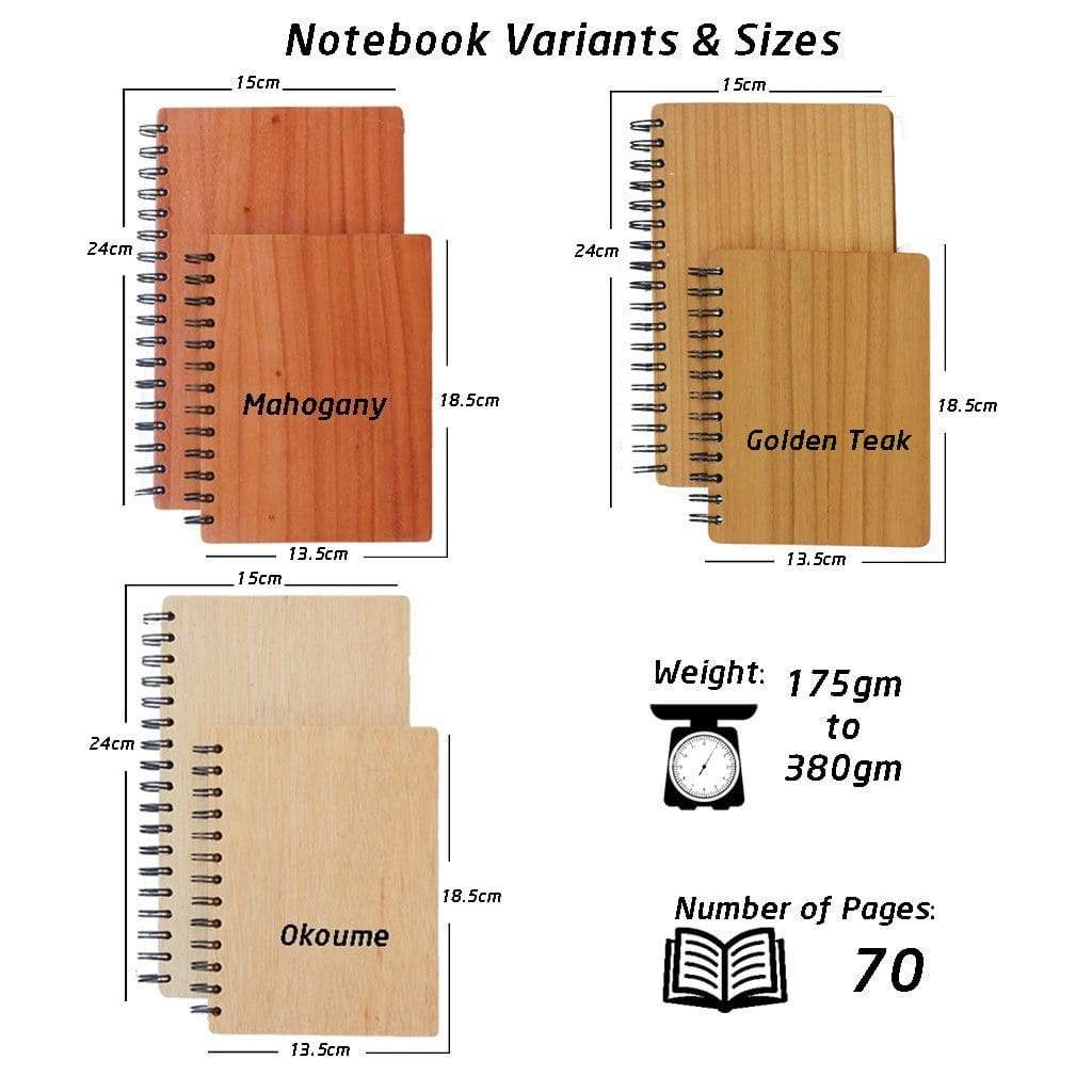 No Matter How Old We Get, I'll Still Be Younger – Funny Couple’s Wooden Diary - Image 3