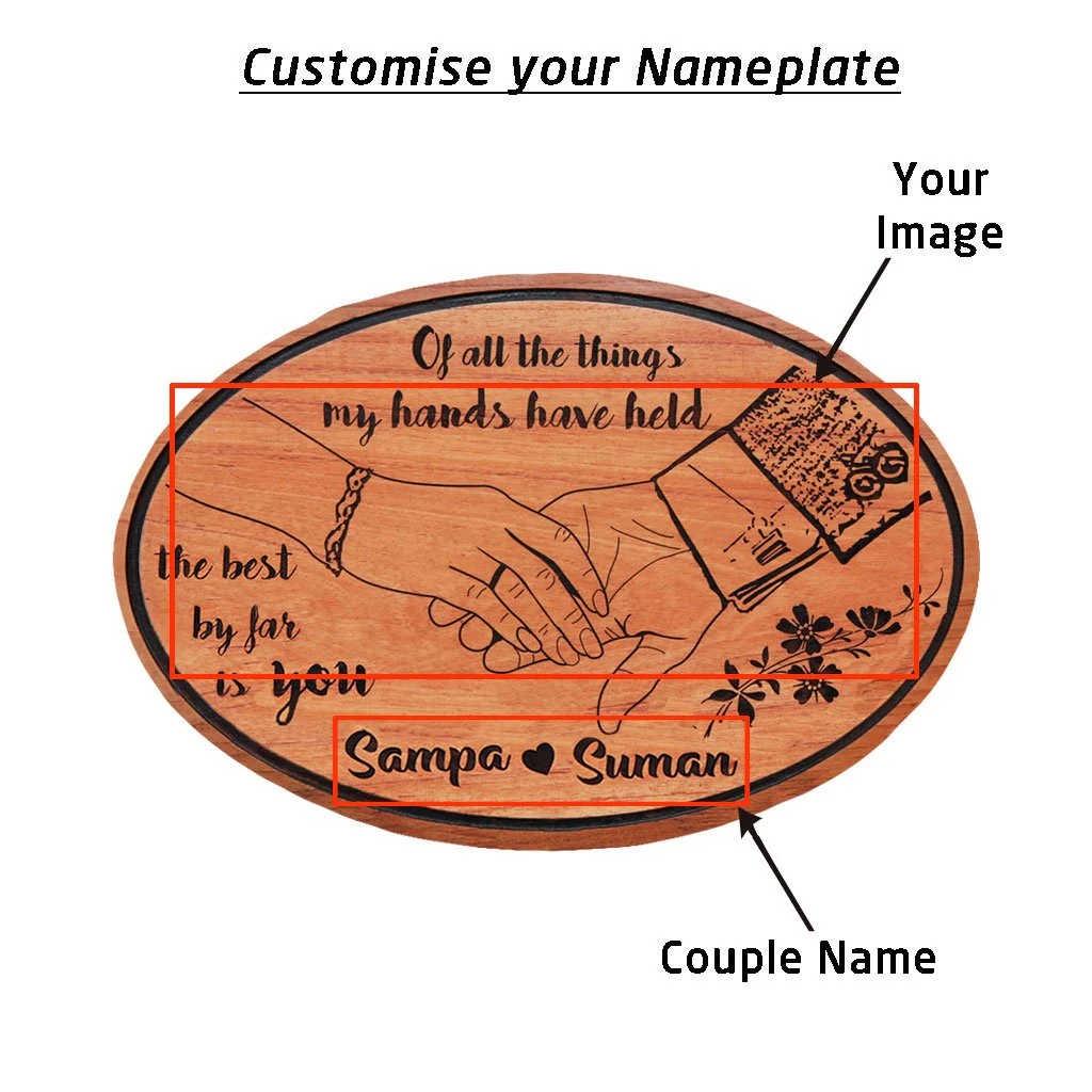 Of All The Things My Hands Have Held - Photo Engraved Hanging Wooden Sign - Image 3