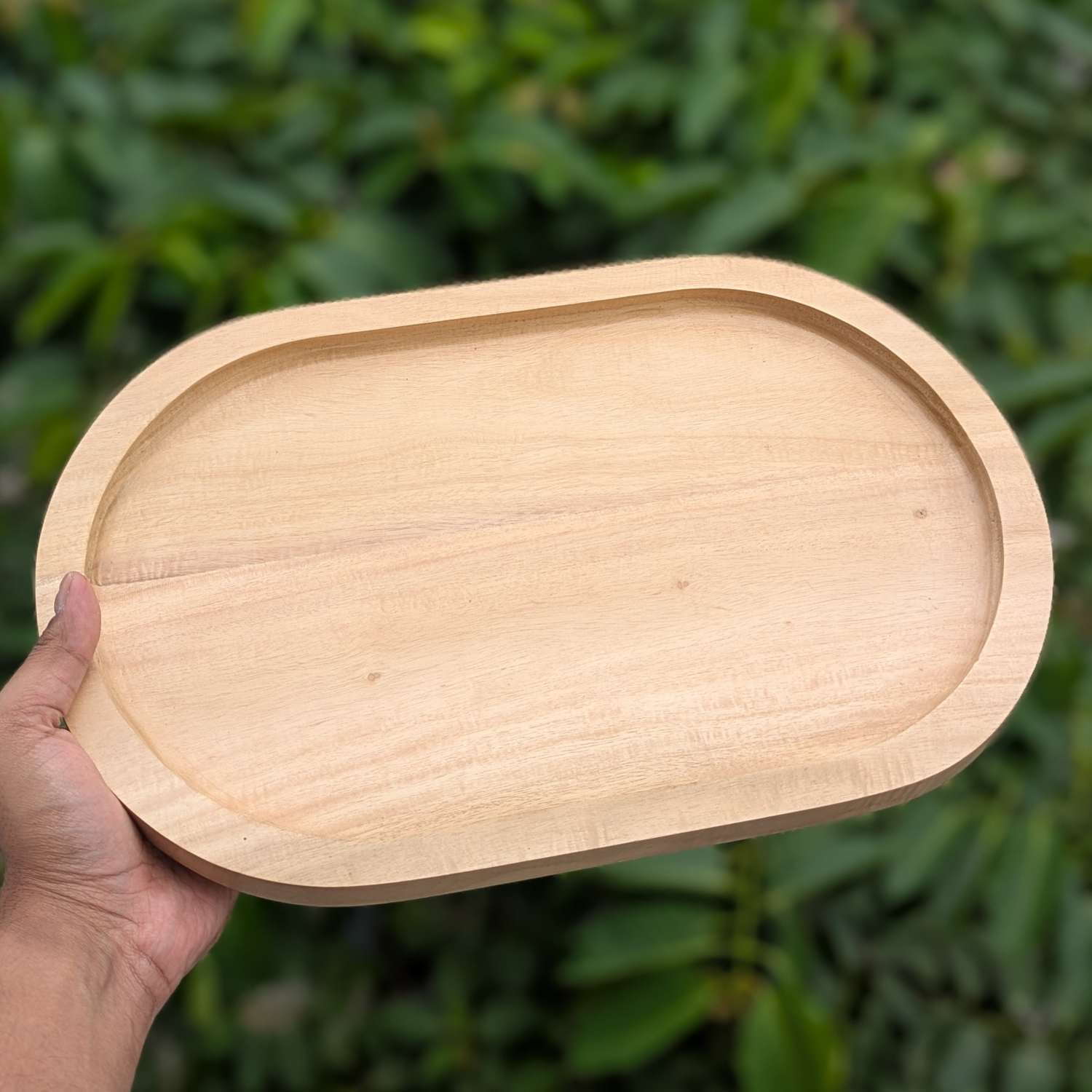 Oval Wooden Tray - Image 4