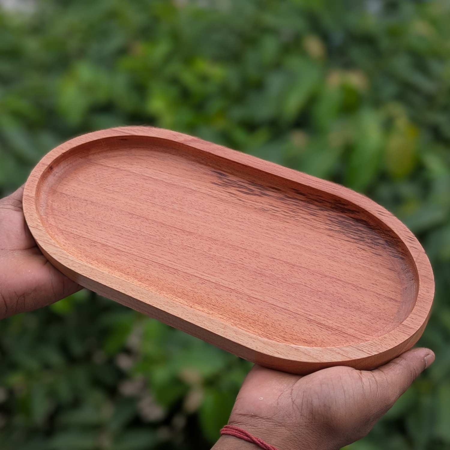 Oval Wooden Tray - Image 5