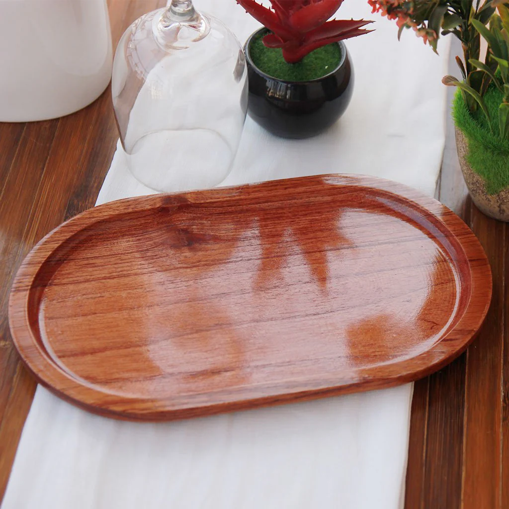 Oval Wooden Tray - Image 6