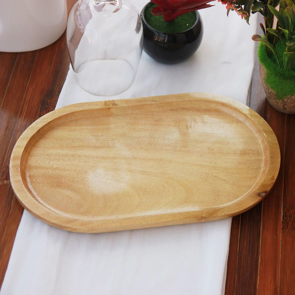Oval Wooden Tray - Image 7