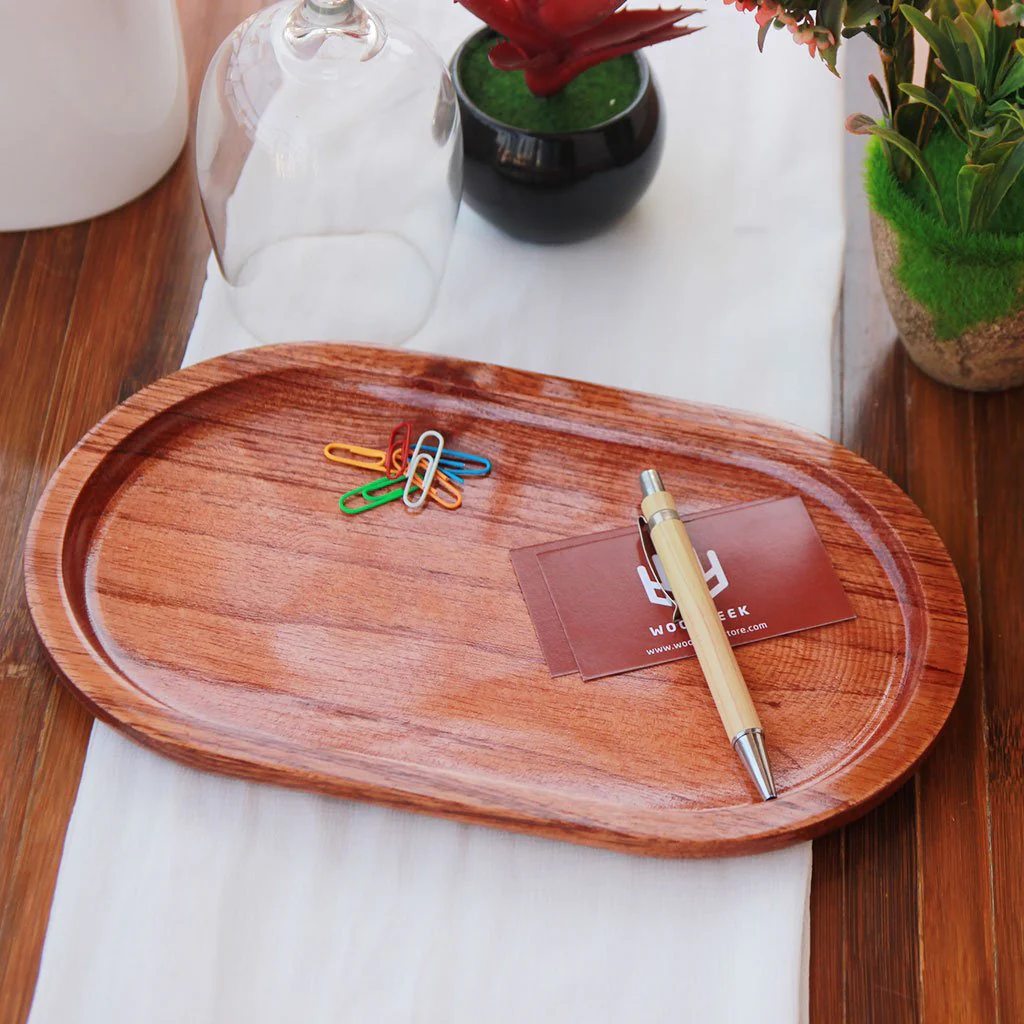 Oval Wooden Tray - Image 8